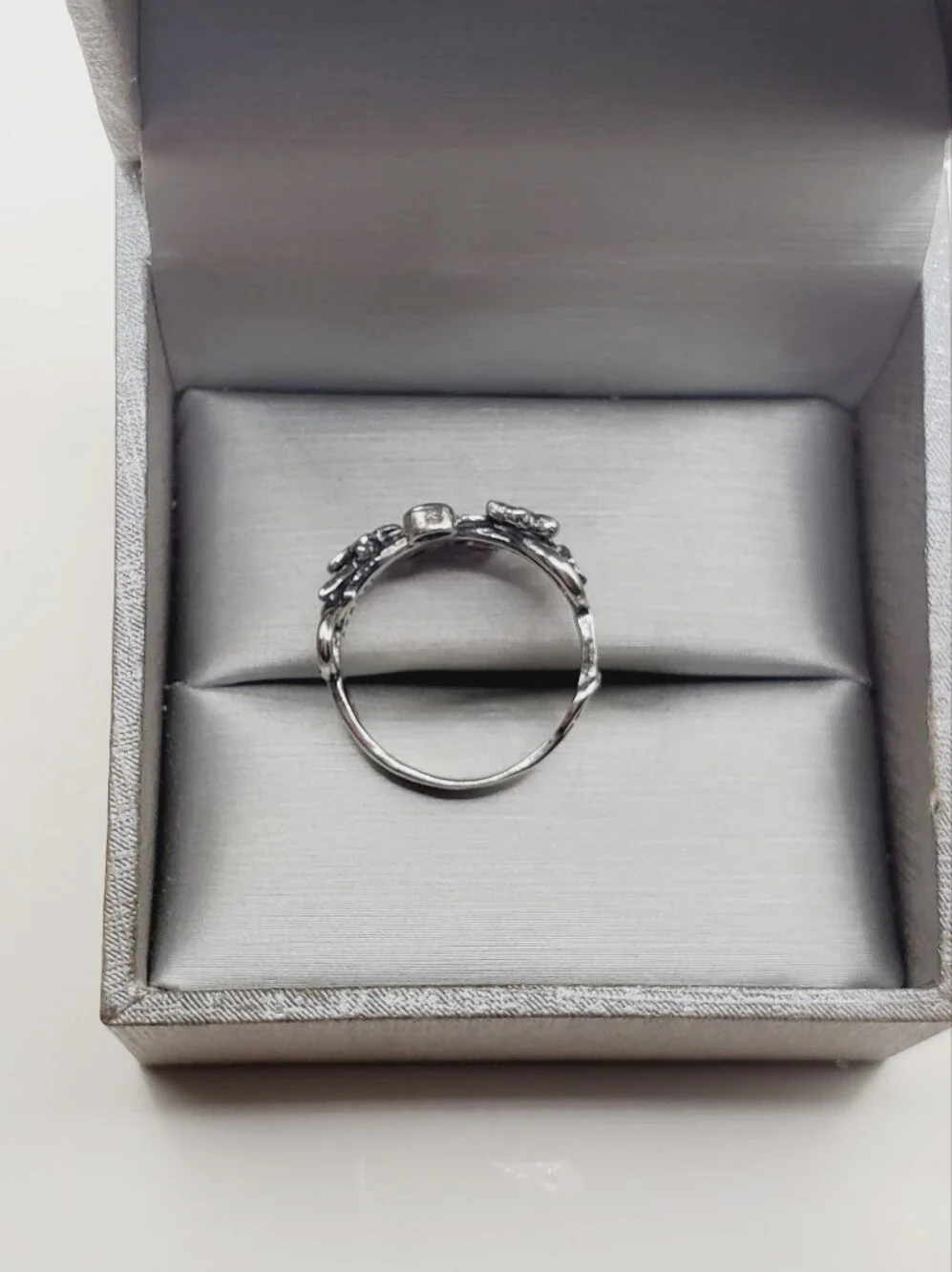 Genuine Bezel Set Purple Sapphire - 925 Sterling Silver Flower Ring